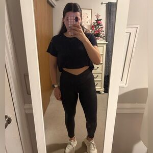 Aerie Leather Look Leggings